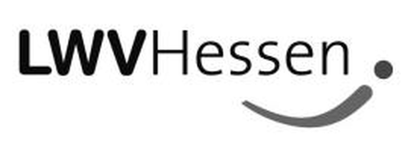 Text: LWV Hessen, rechts darunter Aufwärtsbogen mit Punkt