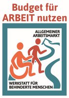 Plakat: Budget für Arbeit nutzen