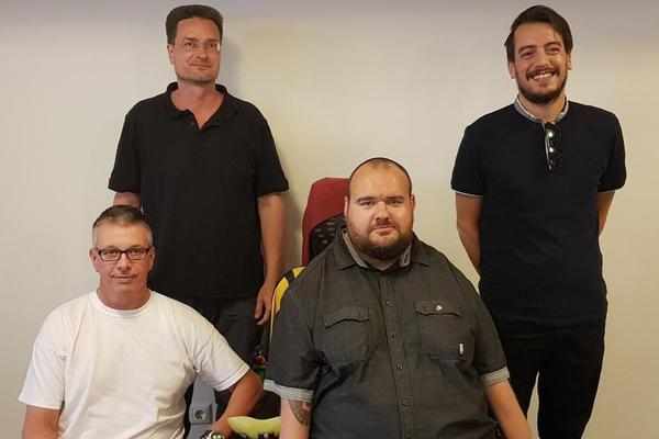 Das neue Funktionsteam im Elektrorollstuhlsport, Abteilung Fußball