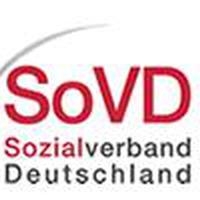 Logo des SoVD - die Buchstaben SoVD und die Worte Sozialverband Deutschland unter gekrümmtem Schirm