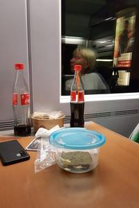 Jenny Bießmann im Zug