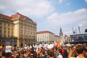Bild von der Unteilbar! Demo am 24.8.19 in Dresden