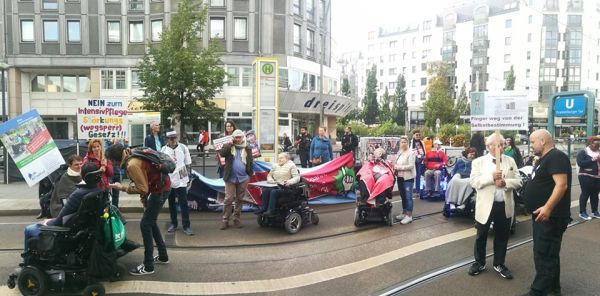 Demo vor dem Bundesgesundheitsministerium am 10.9.19