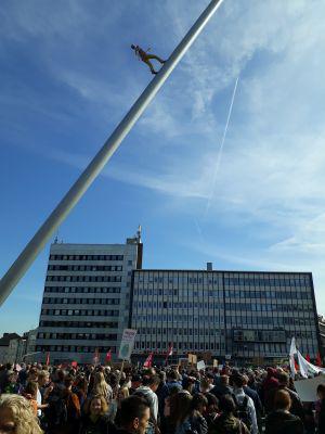 Fridays for Future Demo am 20.9.19 unterm Himmelsstürmer in Kassel
