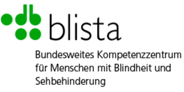 Logo blista Bundesweites Kompetenzzentrum für Menschen mit Blindheit und Sehbehinderung