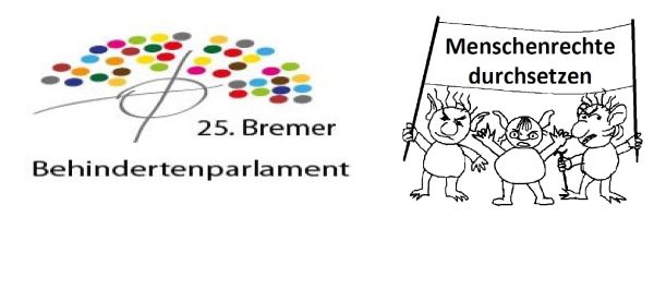 Logo: 25. Bremer Behindertenparlament - Menschenrechte durchsetzen