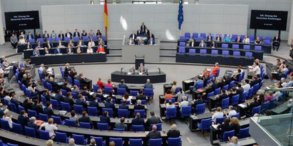 Blick in das Plenum des Deutschen Bundestages