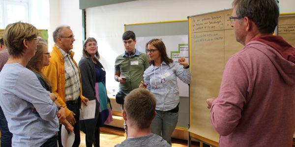 Gruppenarbeit im Vorgängerprojekt „Mehr Partizipation wagen“