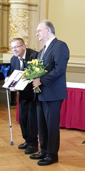 Marcus Graubner und Ministerpräsident Haseloff