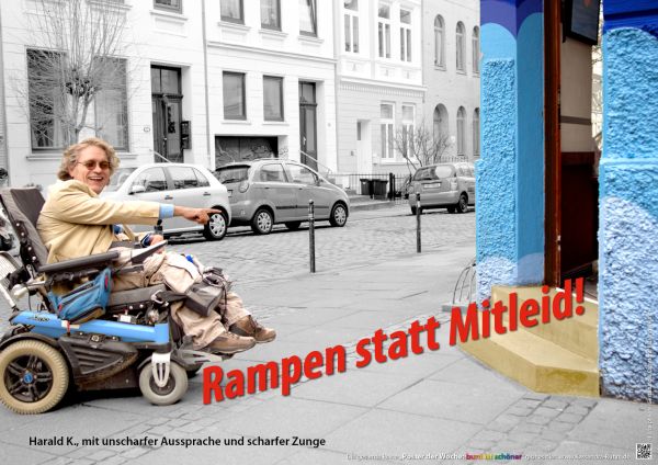 Poster: Rampen statt Mitleid!