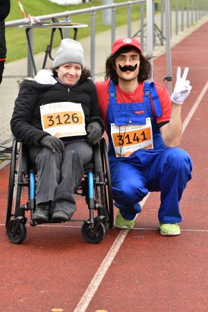 Irene Alberti und Stephan Riedl beim Rodgau Lauf