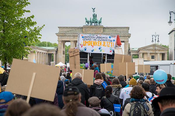 Protesttag am Brandenburger Tor am 5. Mai 2017
