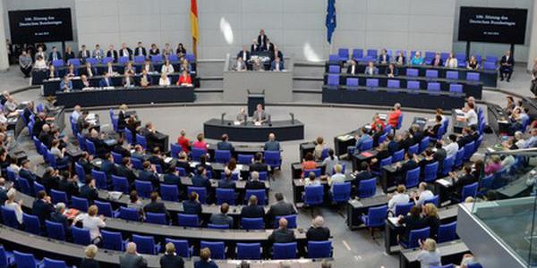 Blick in das Plenum des Deutschen Bundestages