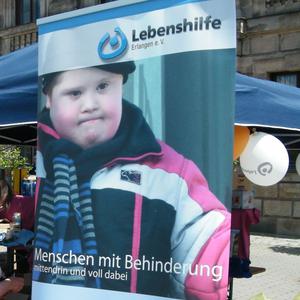Plakat der Lebenshilfe Erlangen