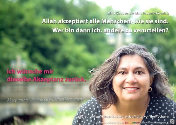 Poster: Allah akzeptiert alle Menschen