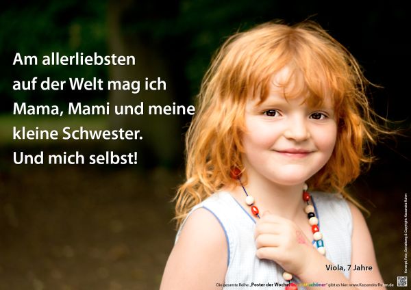 Poster: Kind, das seine Mamis mag