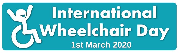 Banner des Internationalen Rollstuhl-Tages