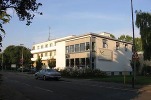Blick auf das INNdependence Hotel in Mainz