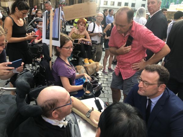 Jens Merkel im Gespräch mit Jens Spahn