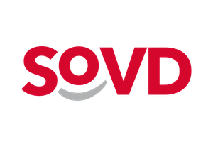 Logo SoVD mit helfender Hand unter dem o