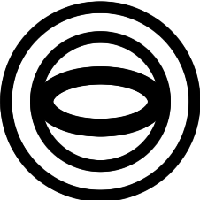 Logo AbilityWatch 2 Kreise mit einer Ellipse innen