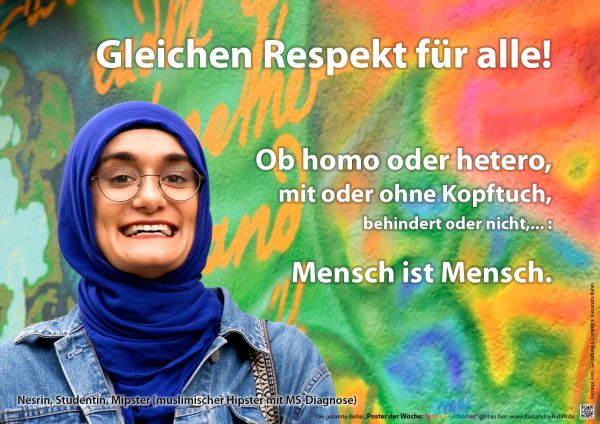 Poster: Gleichen Respekt für alle