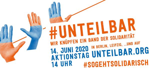Grafik zeigt Poster der unteilbar-Demo