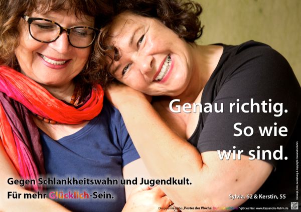 Poster: Genau richtig. So wie wir sind