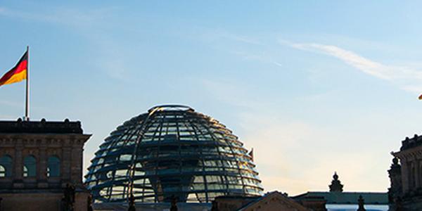 Foto zeigt die Reichstagskuppel