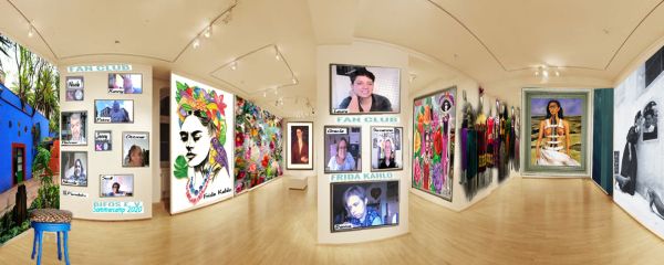 Collage zur virtuellen Führung zu Frida Kahlo