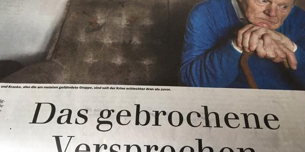 Foto zeigt Ausschnitt der Seite 3 der Berliner Zeitung
