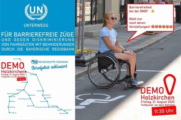 Plakat für Demo am 21.8.2020 in Holzkirchen