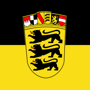 Flagge Bundesland Baden-Württenberg
