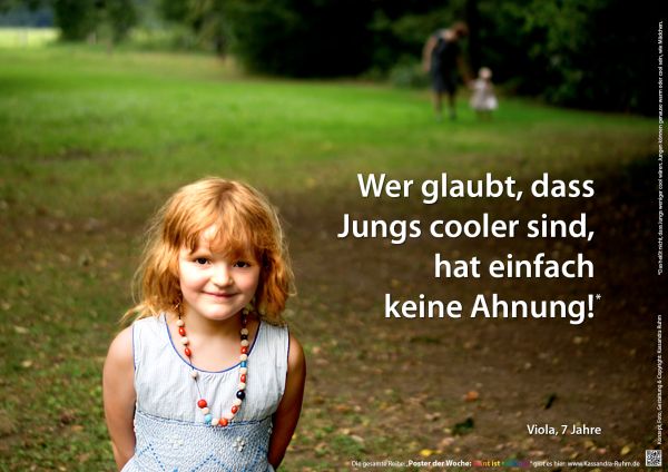 Poster: Jungs sind nicht cooler