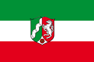 Flagge Bundesland Nordrhein-Westfalen