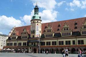 Blick auf das Alte Rathaus in Leipzig