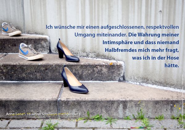 Poster der Woche: trans'gener: Schuhe auf einer Treppe