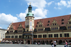 Blick auf das Alte Rathaus in Leipzig