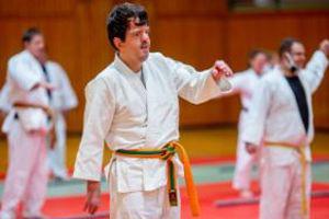 Teilnehmer des Projektes beim Training