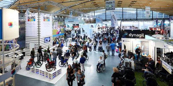 Blick in die Ausstellung der  REHAB im Jahr 2019