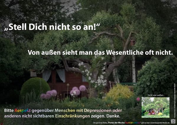 Poster zum Thema Depressionen