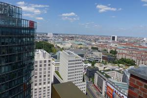 Blick auf Berlin vom Hochhaus am Potsdamer Platz
