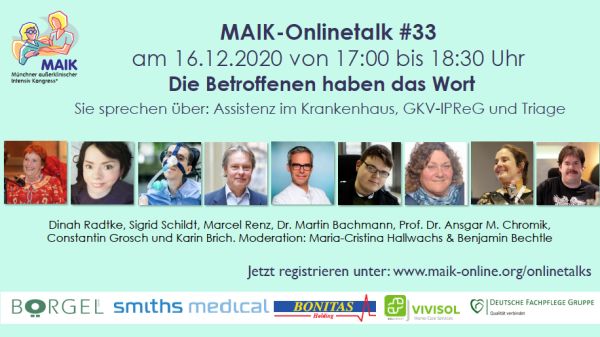 Plakat der MAIK-Veranstaltung am 16. Dezember 2020