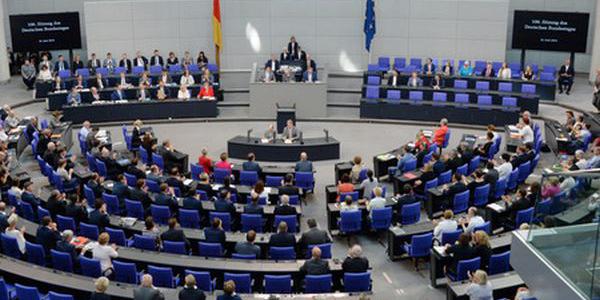 Blick in das Plenum des Deutschen Bundestages