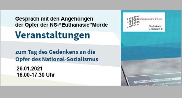 Plakat zur Veranstaltung am 26.1.2021