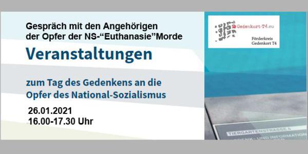 Plakat zur Veranstaltung am 26.1.2021