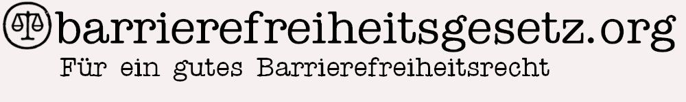 Logo: für ein gutes Barrierefreiheitsrecht