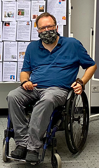 Foto Matthias Rösch mit Alltagsmaske