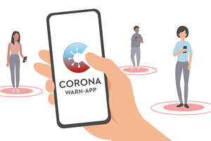 Grafik zur Corona-Warn-App