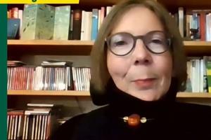 Wiebke Richter bei ihrer Online-Rede zur Kandidatur